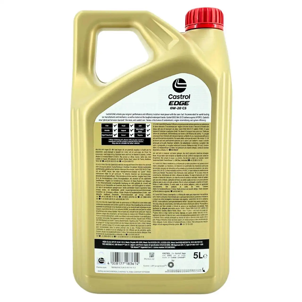 Castrol Edge 0W-20 C5 5 Liter