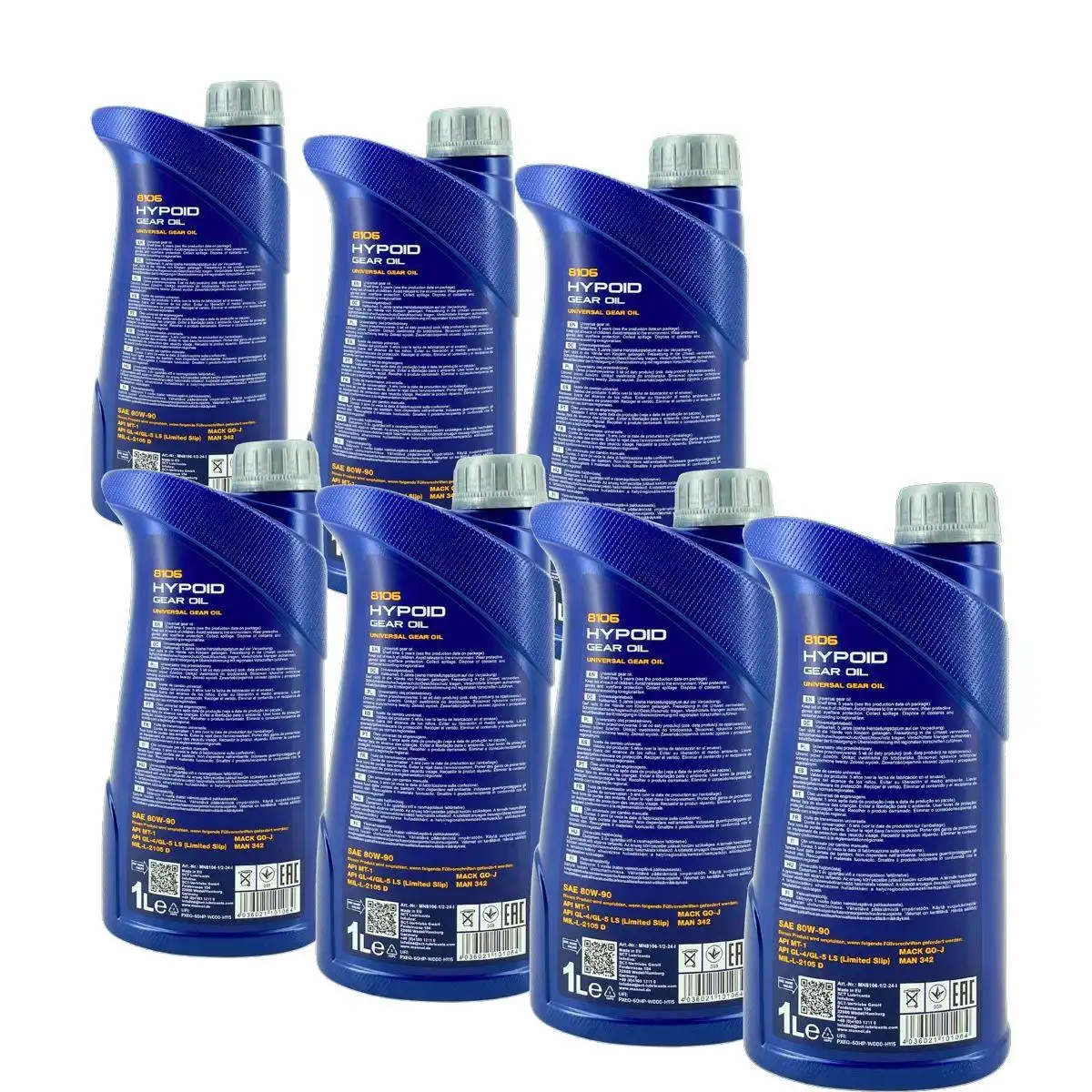 Mannol Hypoid Gear Oil Getriebeöl 80W-90 GL-4/GL-5 LS 7x1 Liter