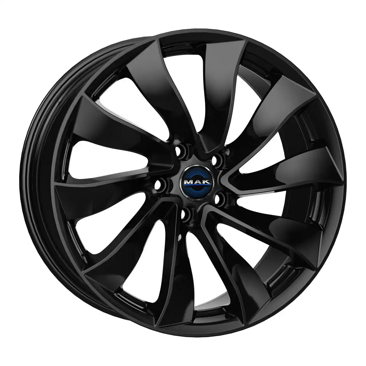 MAK SOLAR gloss black 9.5Jx20 5x114.3 ET45