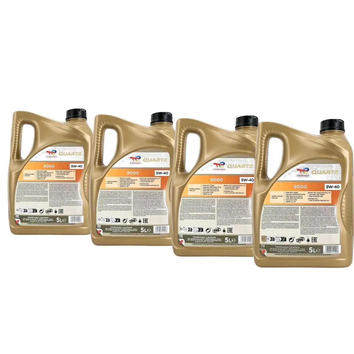 Total Quartz 9000 Energy 5W-40 4x5 Liter