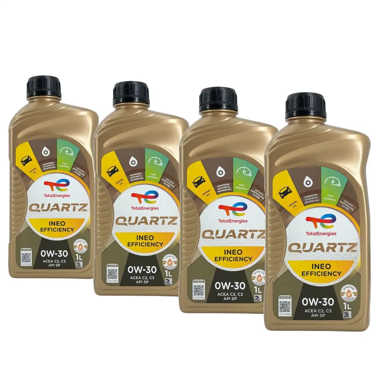 Total Quartz Ineo Efficiency 0W-30 4x1 Liter