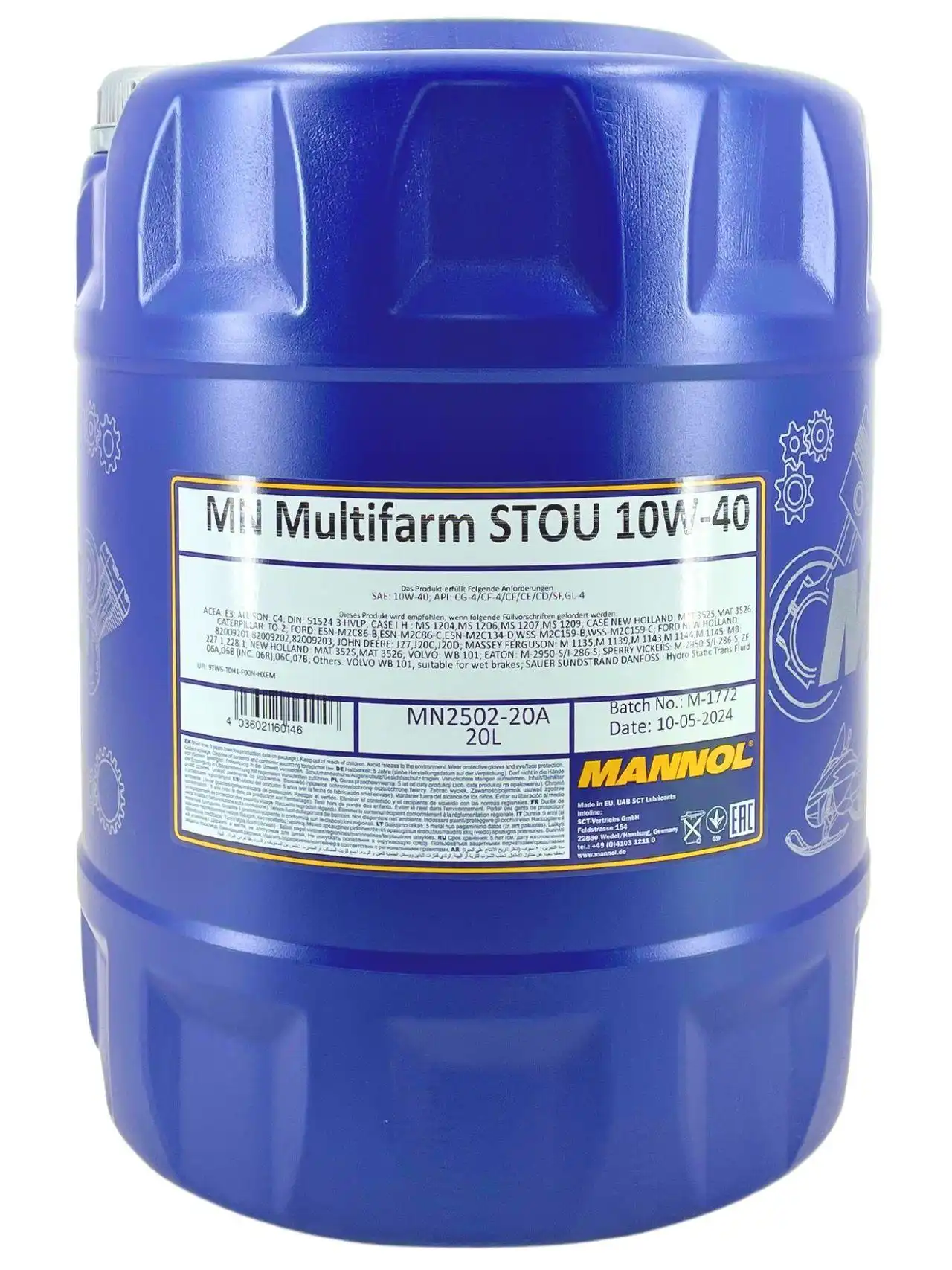 Mannol Multifarm STOU 10W-40 20 Liter