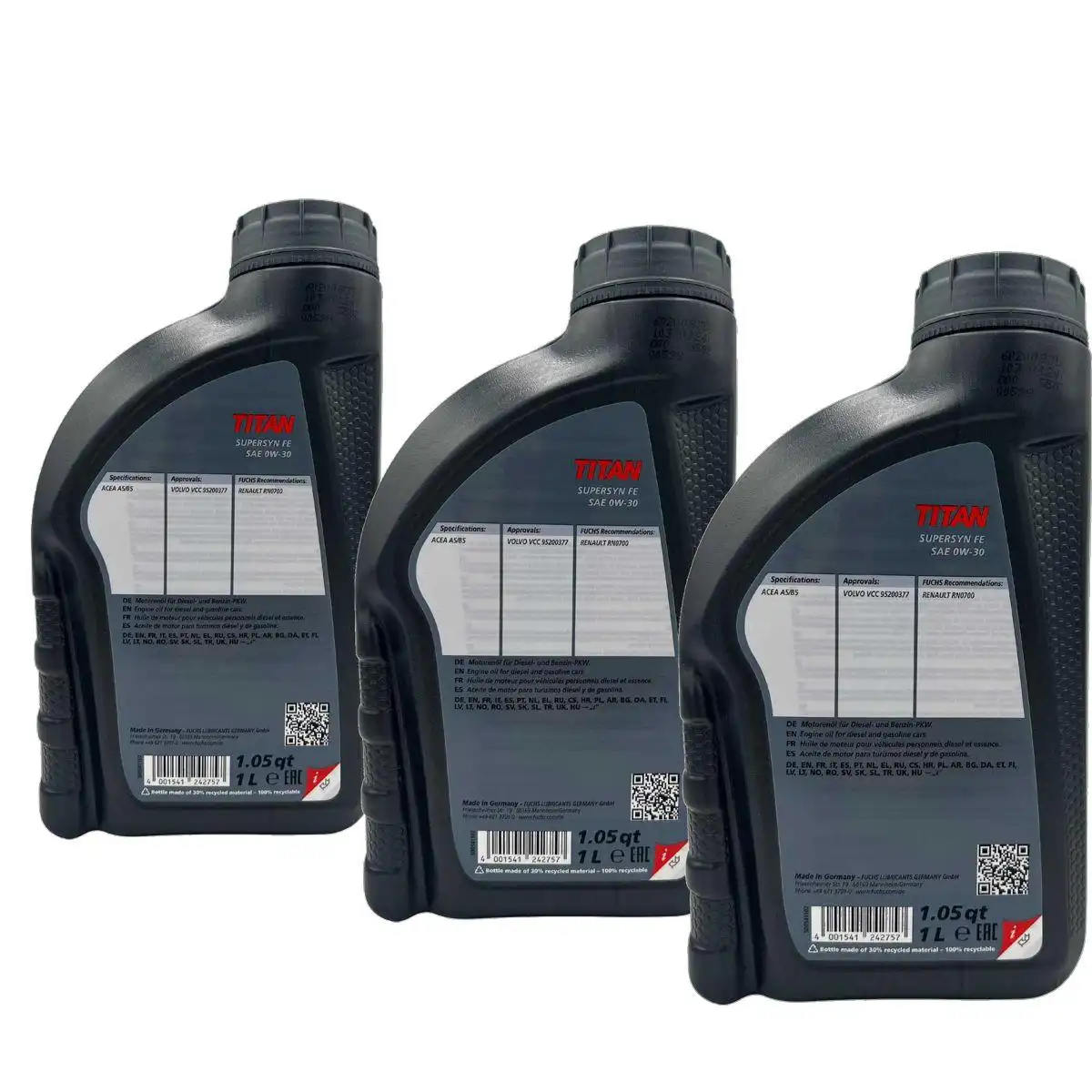 Fuchs Titan Supersyn FE 0W-30 3x1 Liter