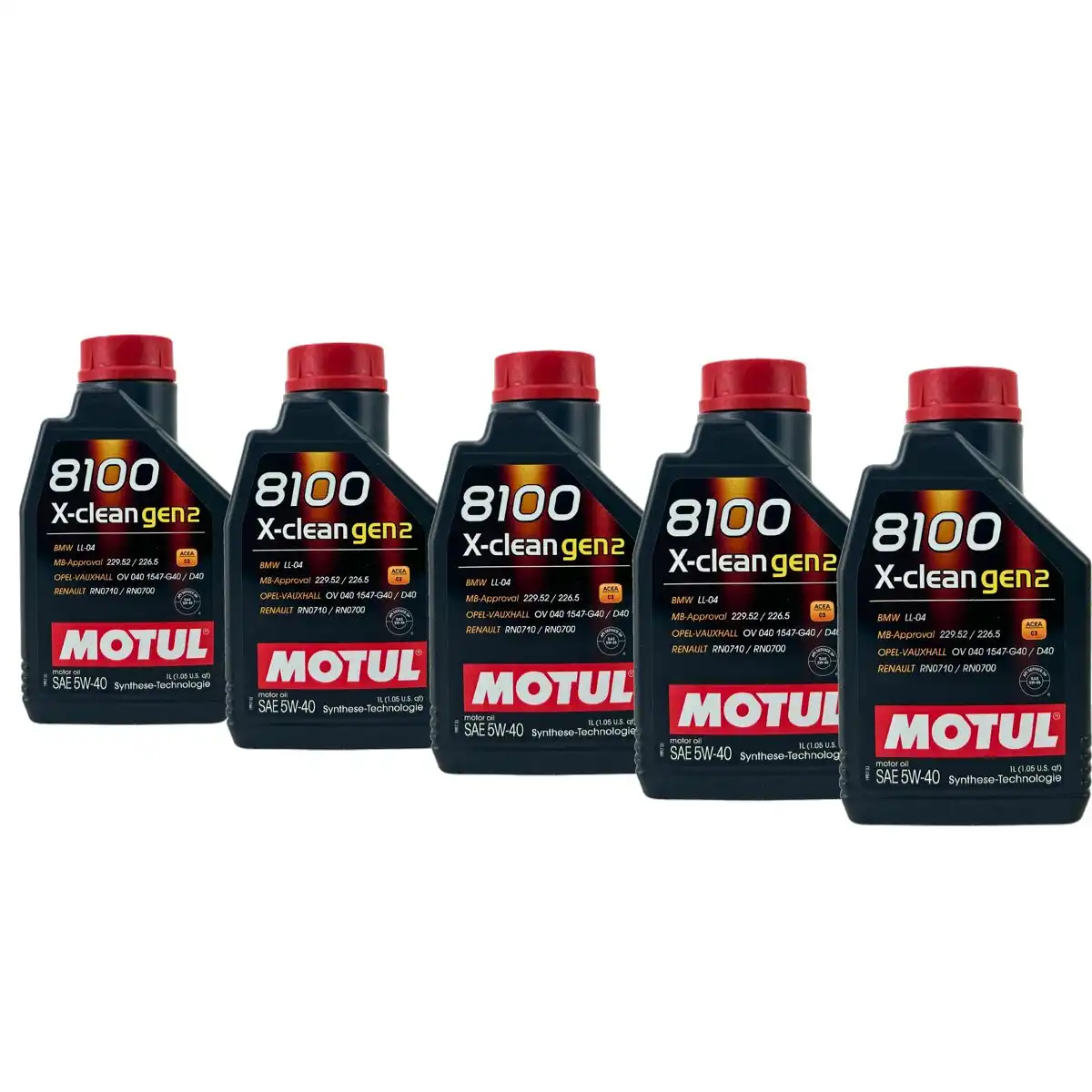 Motul 8100 X-clean GEN2 5W-40 5x1 Liter