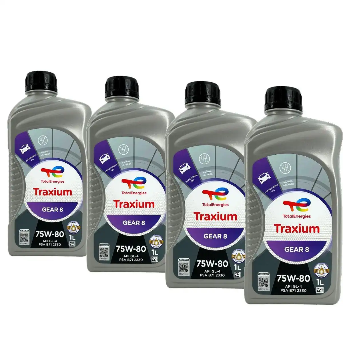 Total Traxium Gear 8 75W-80 4x1 Liter