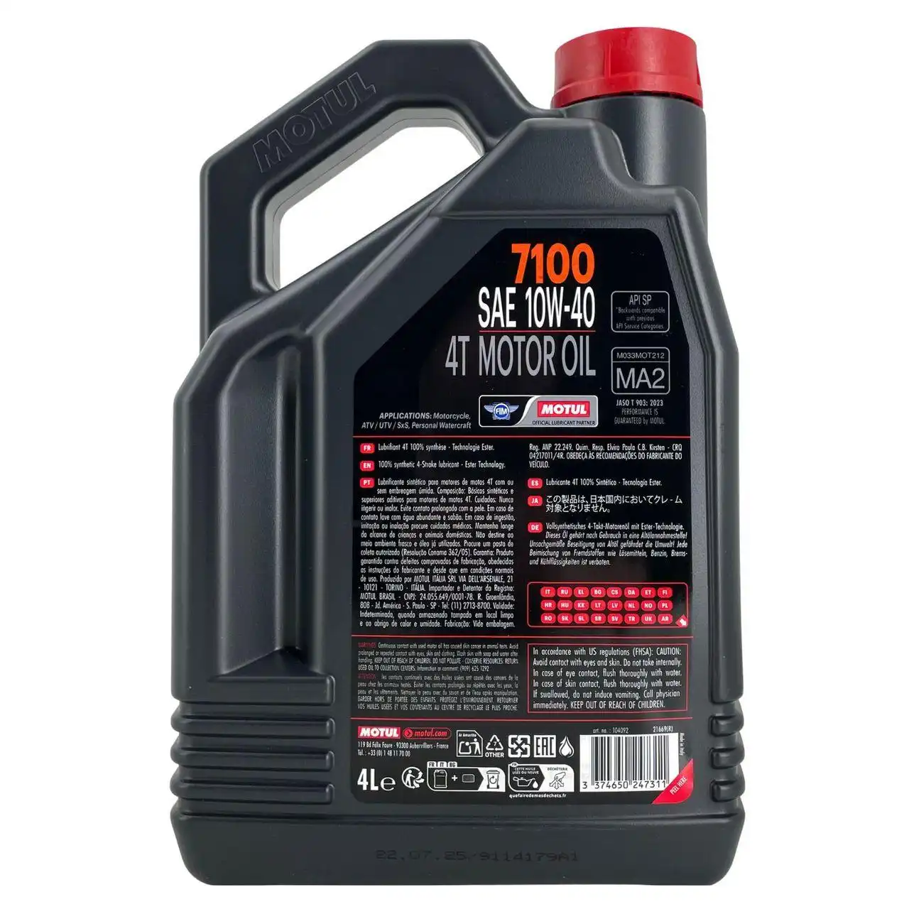 Motul 7100 10W-40 4T 4 Liter