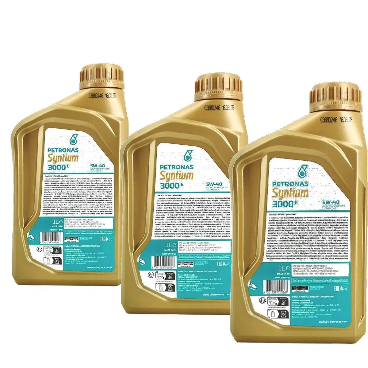 Petronas Syntium 3000 E 5W-40 SP 3x1 Liter