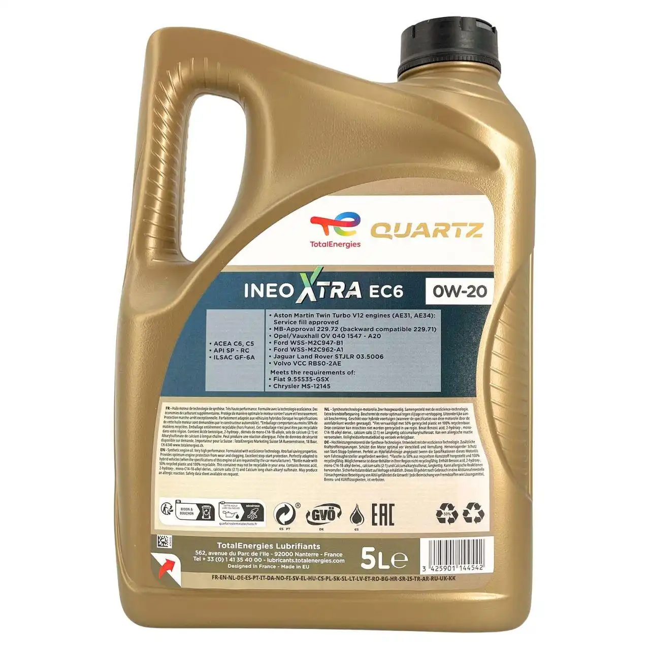 Total Quartz Ineo Xtra EC6 0W-20 5 Liter