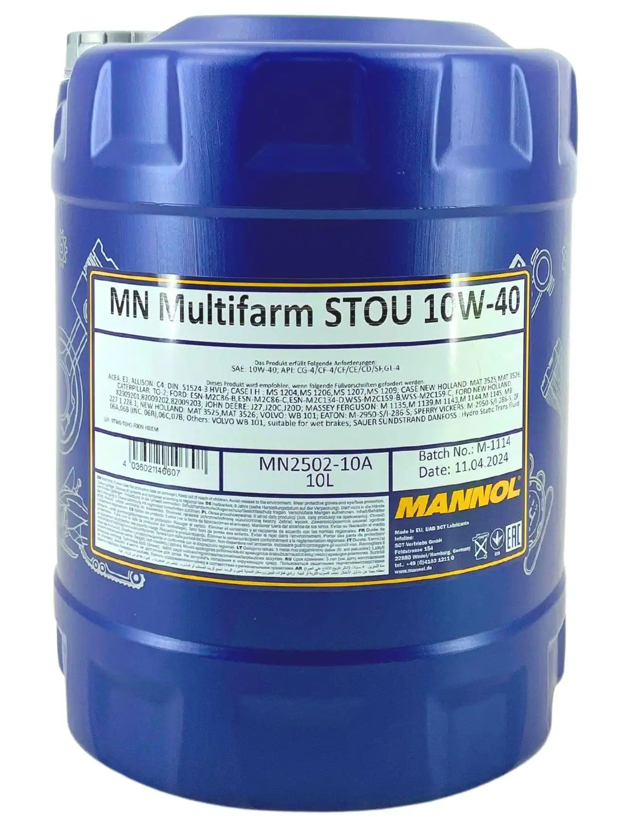 Mannol Multifarm STOU 10W-40 10 Liter