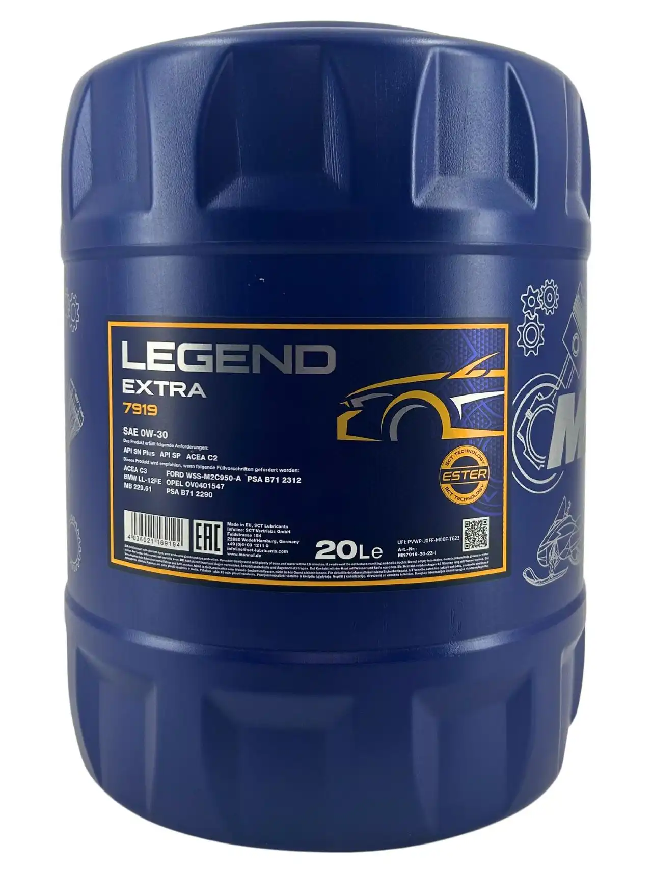 Mannol Legend Extra 0W-30 20 Liter