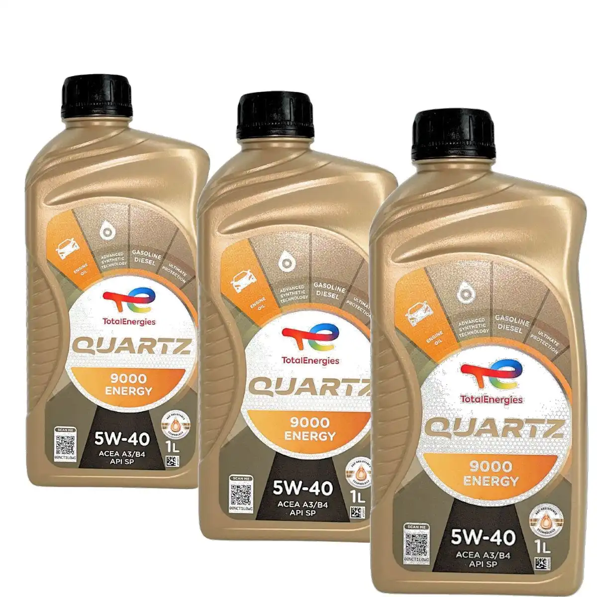 Total Quartz 9000 Energy 5W-40 3x1 Liter