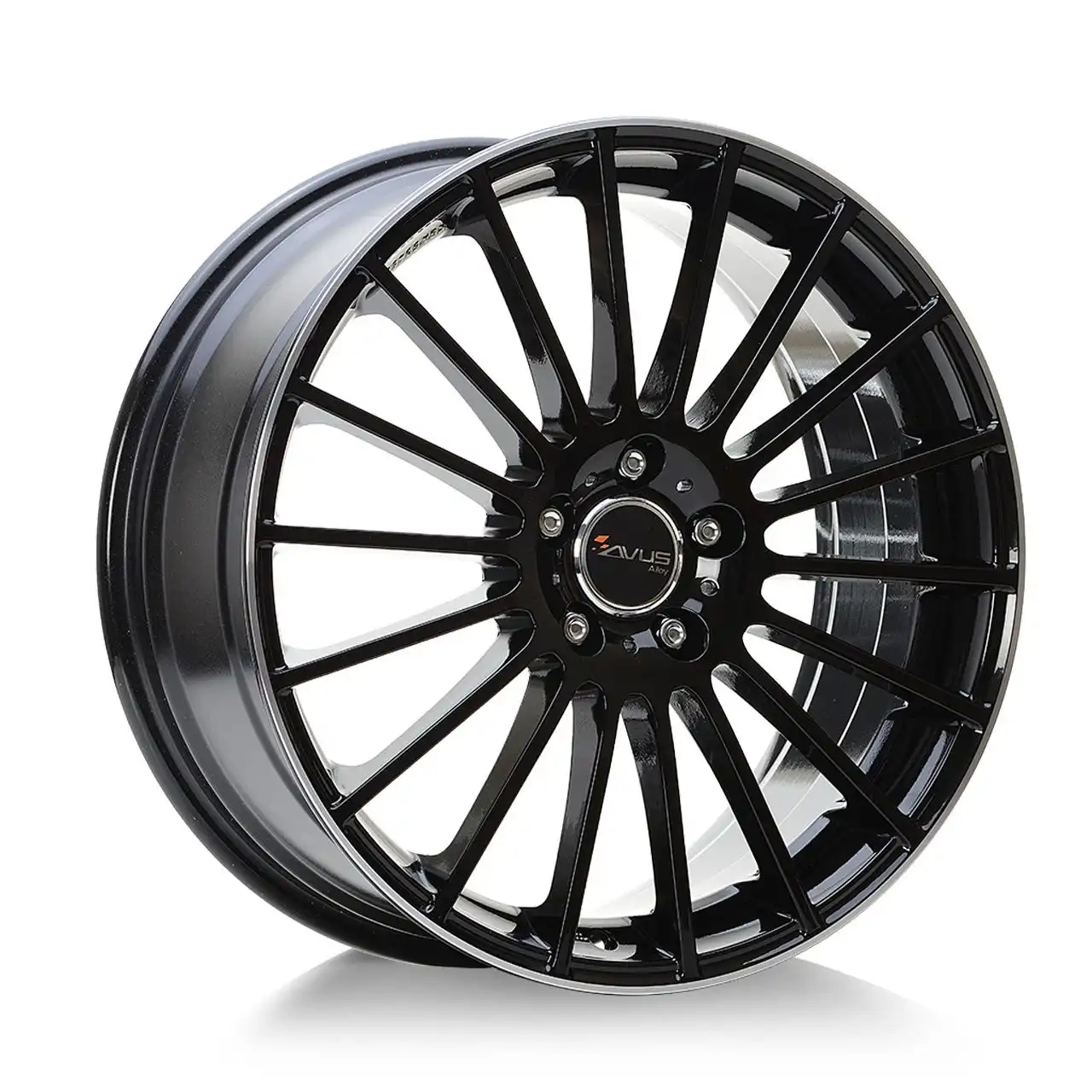 AVUS RACING AC-M03 black polished lip 8.0Jx19 5x110 ET33