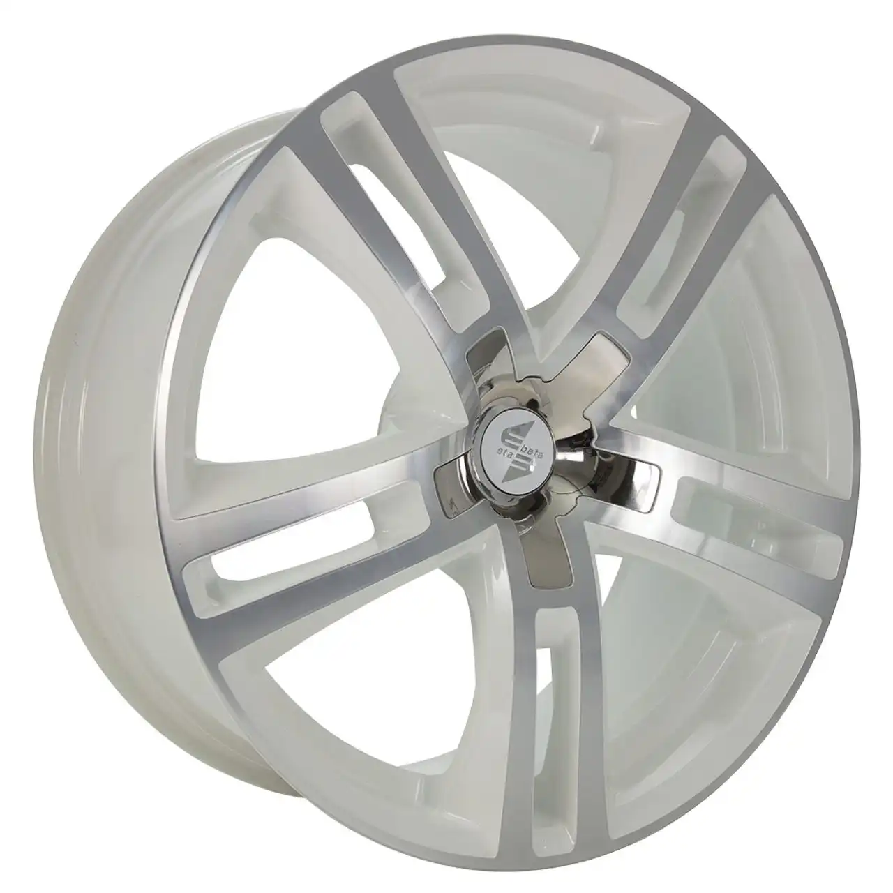 ETABETA URIEL keramik matt poliert mit Edelstahlkappe 10.0Jx22 5x112 ET40