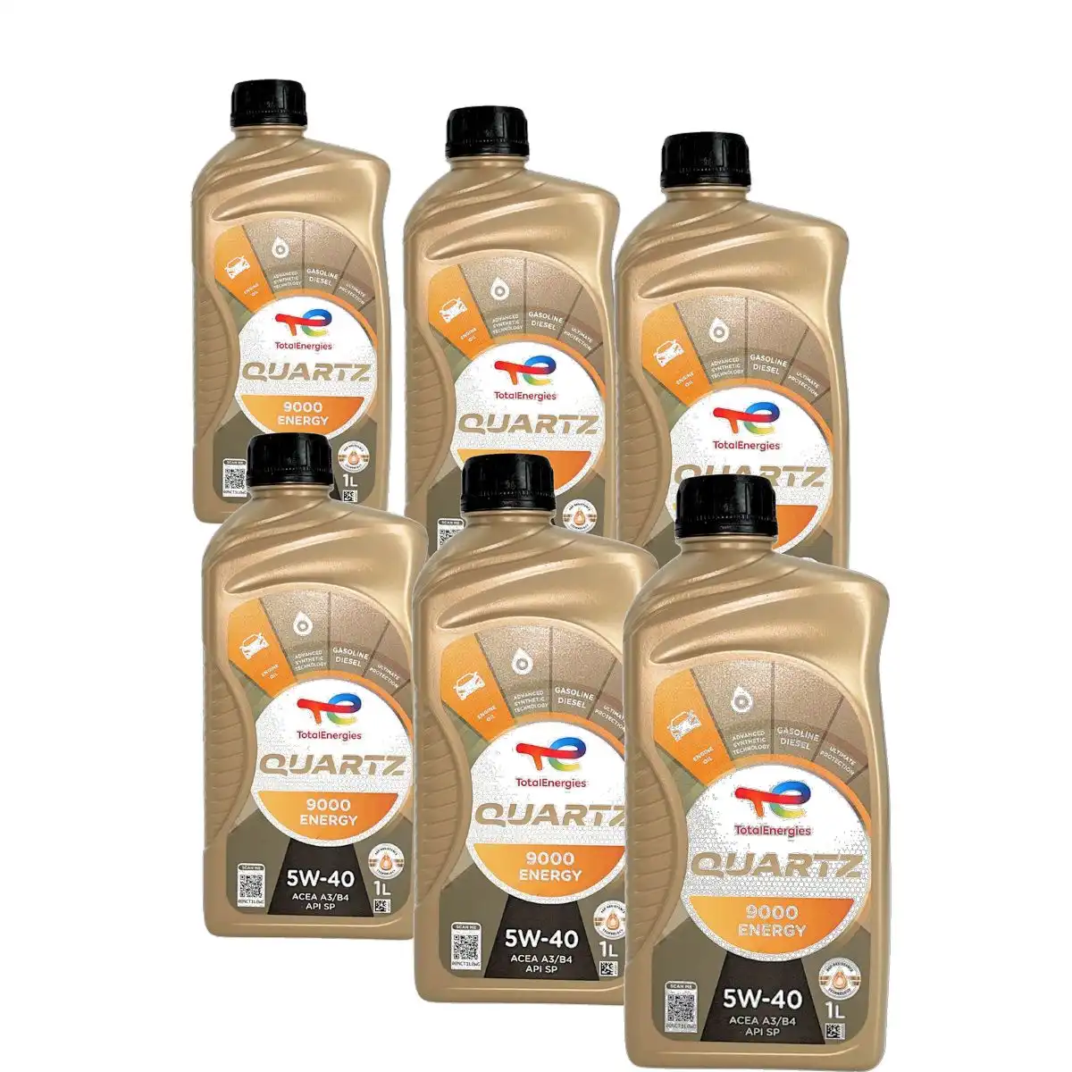Total Quartz 9000 Energy 5W-40 6x1 Liter