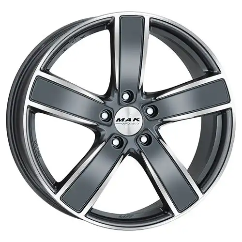 MAK TURISMO-FF gun metal mirror face 9.5Jx20 5x130 ET65