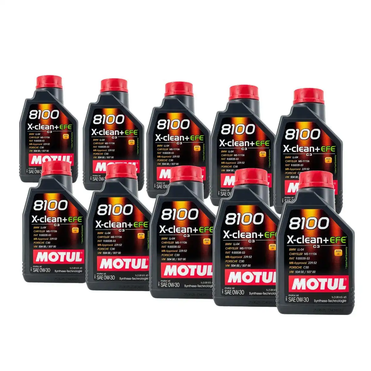 Motul 8100 X-Clean + EFE 0W-30 10x1 Liter