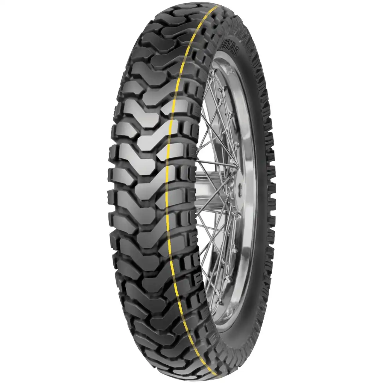 MITAS 140/80 - 18 M/C TL 70T E-07 DAKAR (YELLOW) REAR M+S