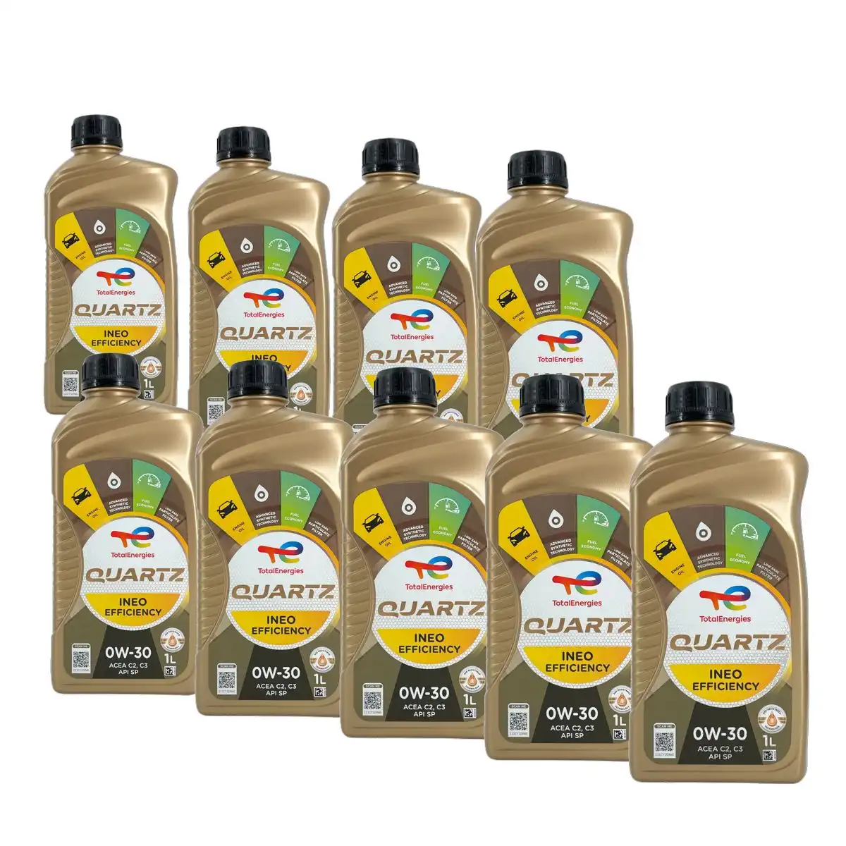 Total Quartz Ineo Efficiency 0W-30 9x1 Liter