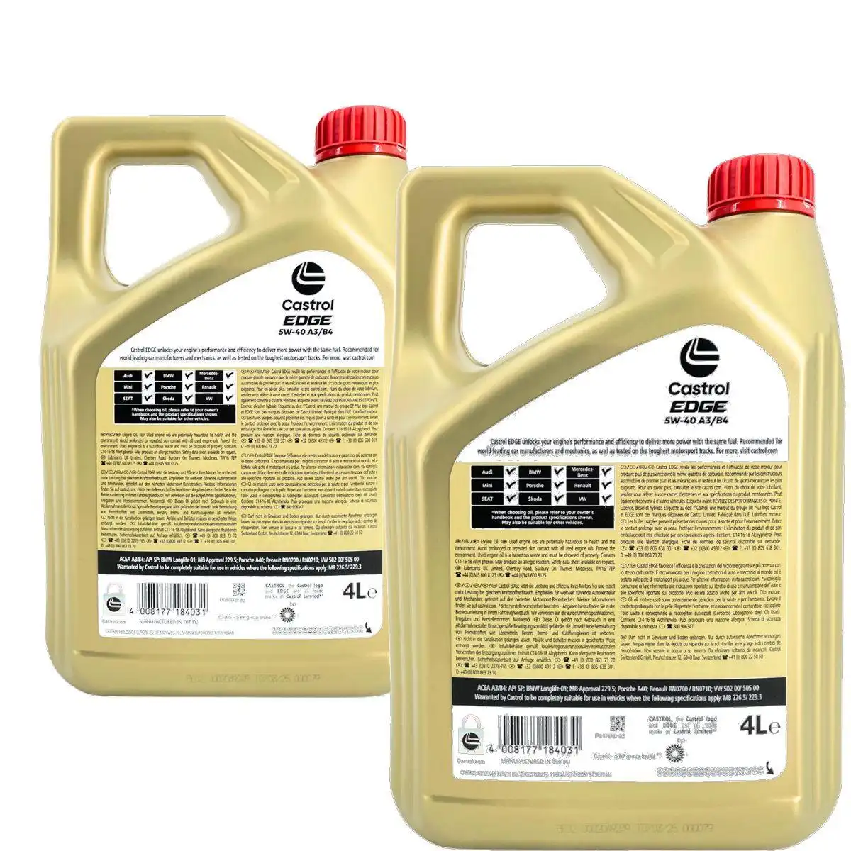 Castrol Edge 5W-40 A3/B4 2x4 Liter
