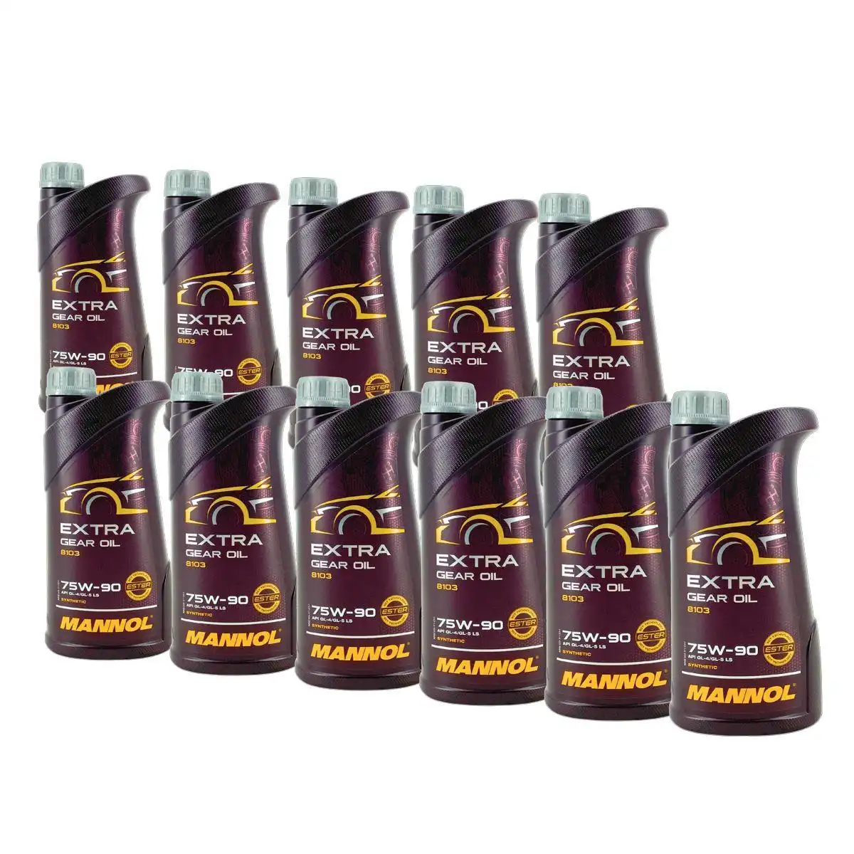 Mannol Extra Gear Oil Getriebeöl 75W-90 GL-4/GL-5 LS 11x1 Liter