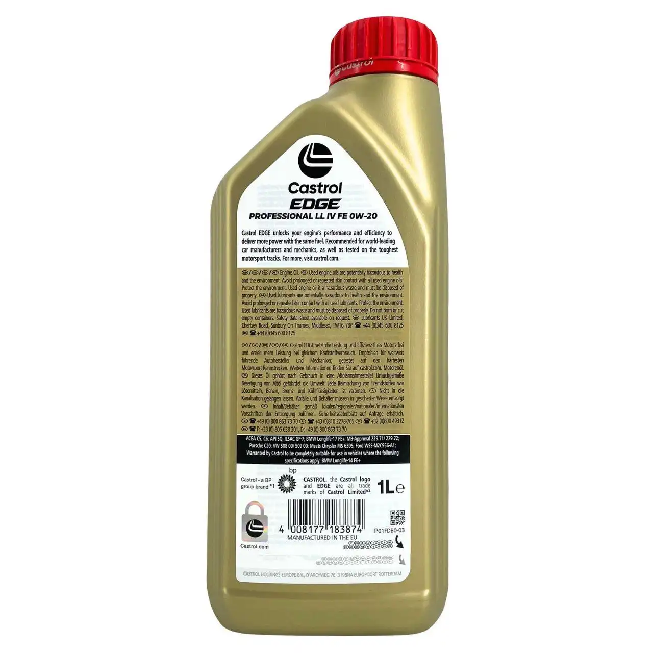 Castrol Edge Professional LL IV FE 0W-20 1 Liter