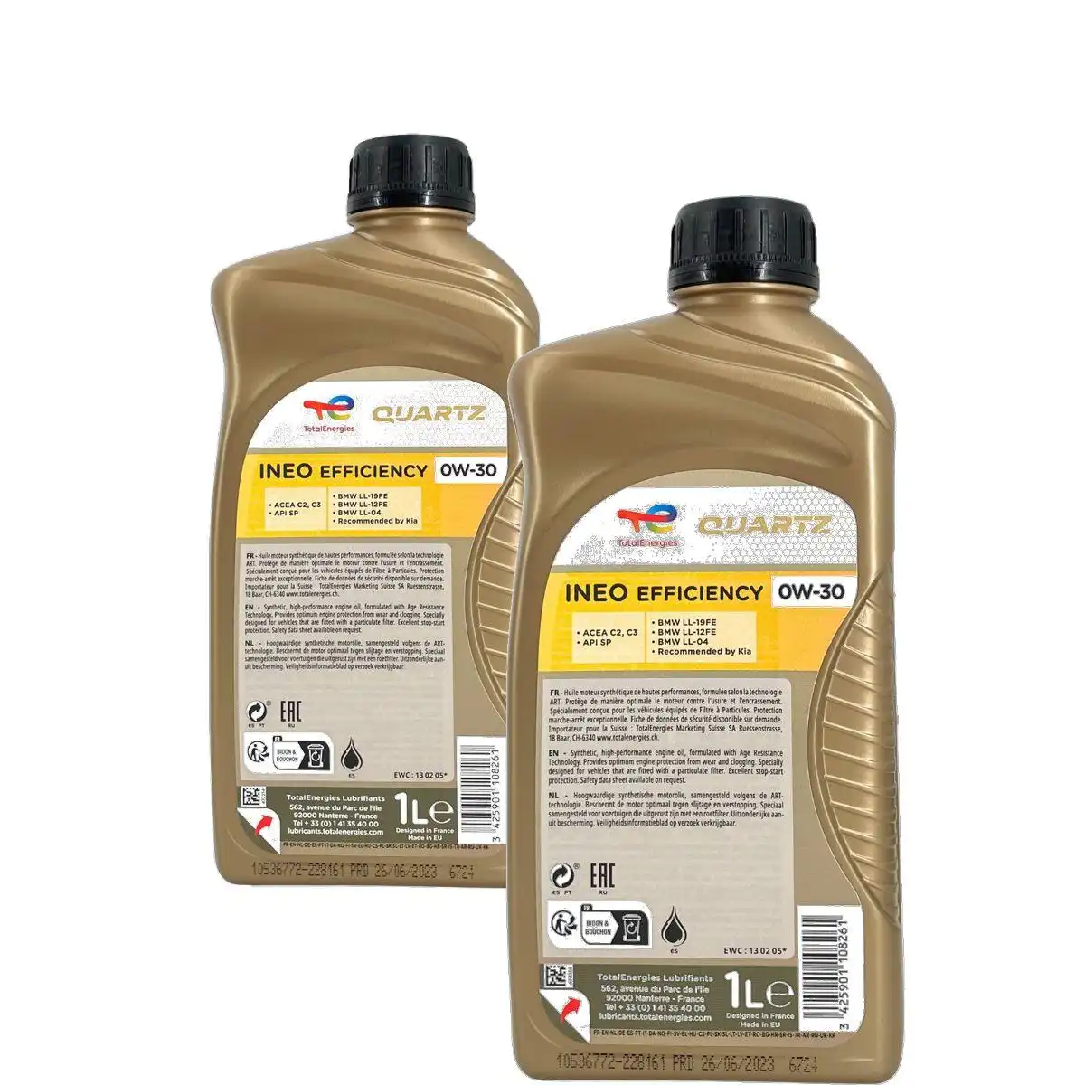 Total Quartz Ineo Efficiency 0W-30 2x1 Liter