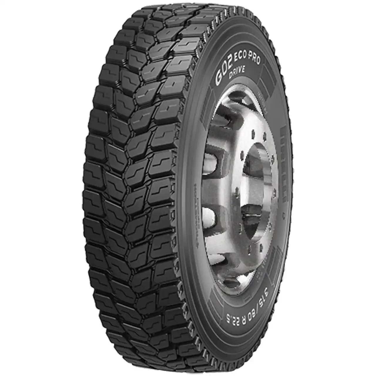 PIRELLI 13 R 22.5 TL 158/156K G02 ECO PRO DRIVE M+S 3PMSF