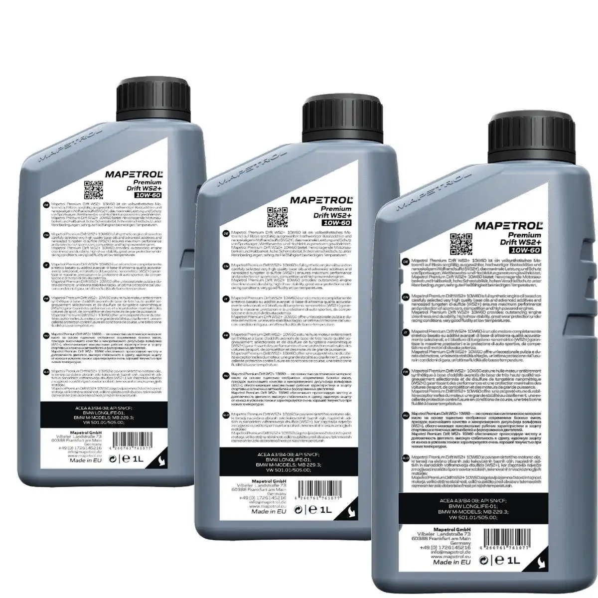Mapetrol Premium Drift WS2+ 10W-60 3x1 Liter