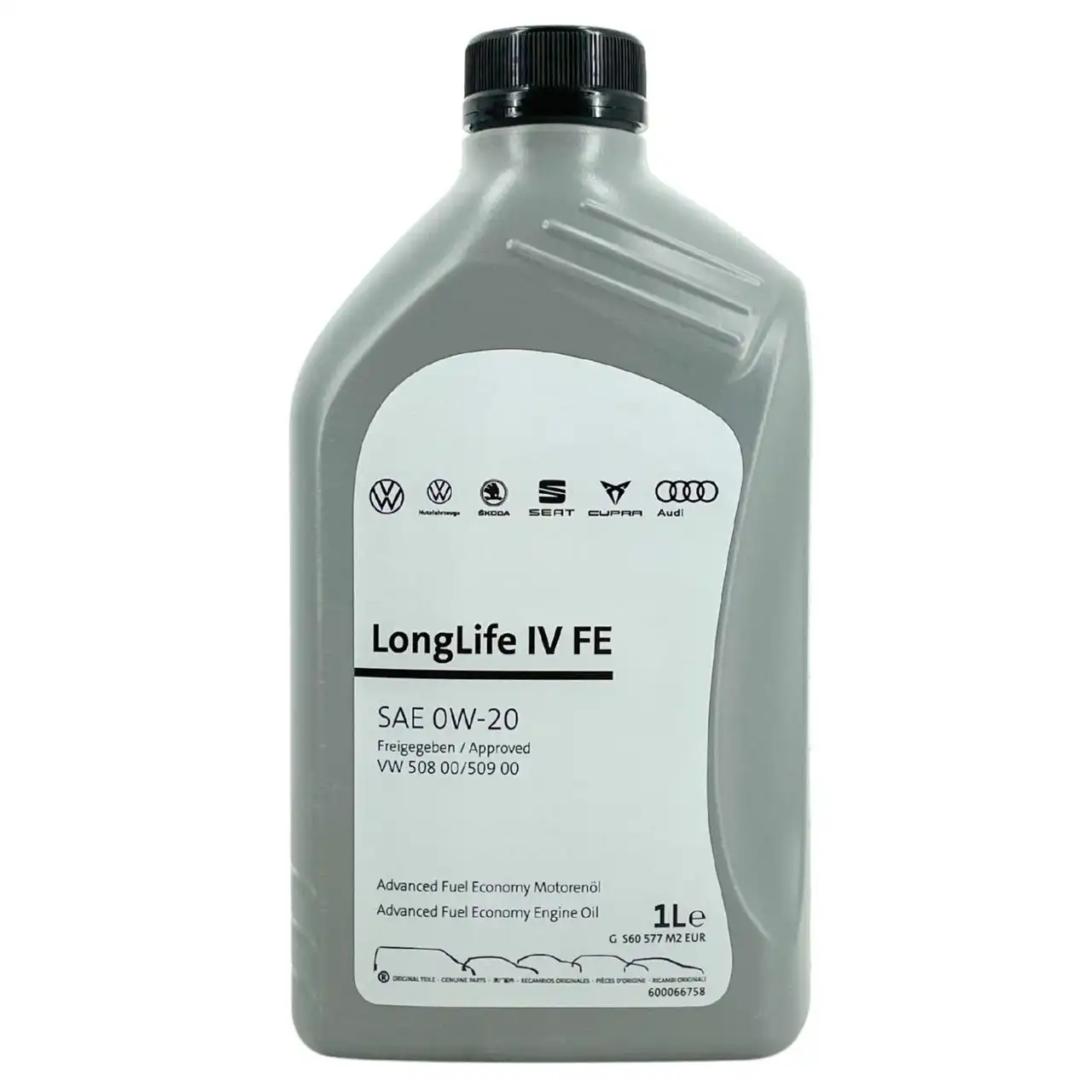 Original VW Audi Seat Skoda LongLife IV FE SAE 0W-20 508.00 / 509.00 11x1 Liter