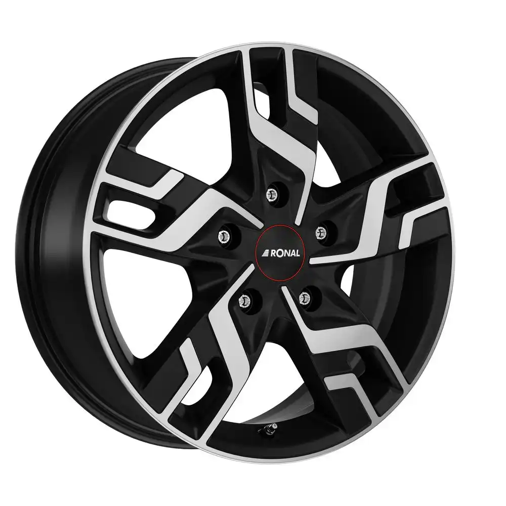 RONAL RONAL R64 jetblack-matt-frontkopiert 7.0Jx17 5x108 ET46