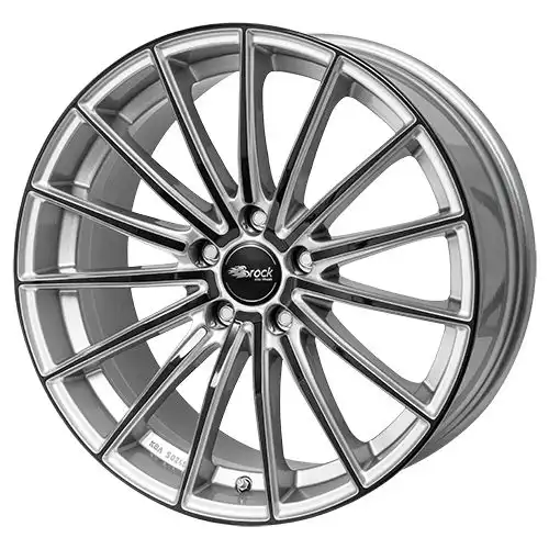 BROCK B36 kristallsilber schwarz 8.0Jx18 5x114.3 ET45