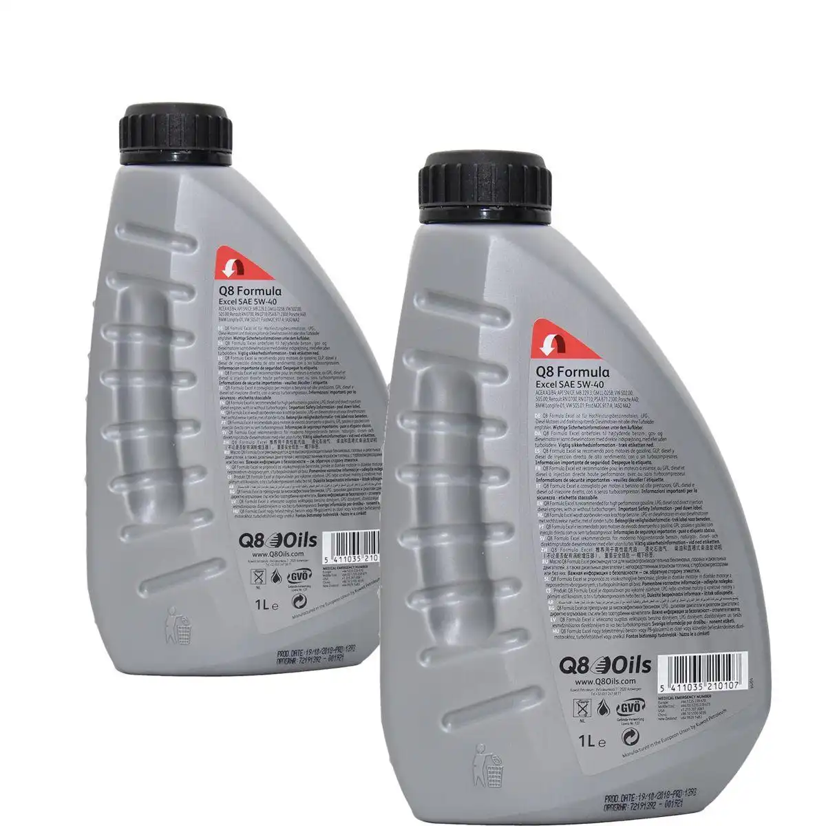 Q8 Formula Excel 5W-40 2x1 Liter