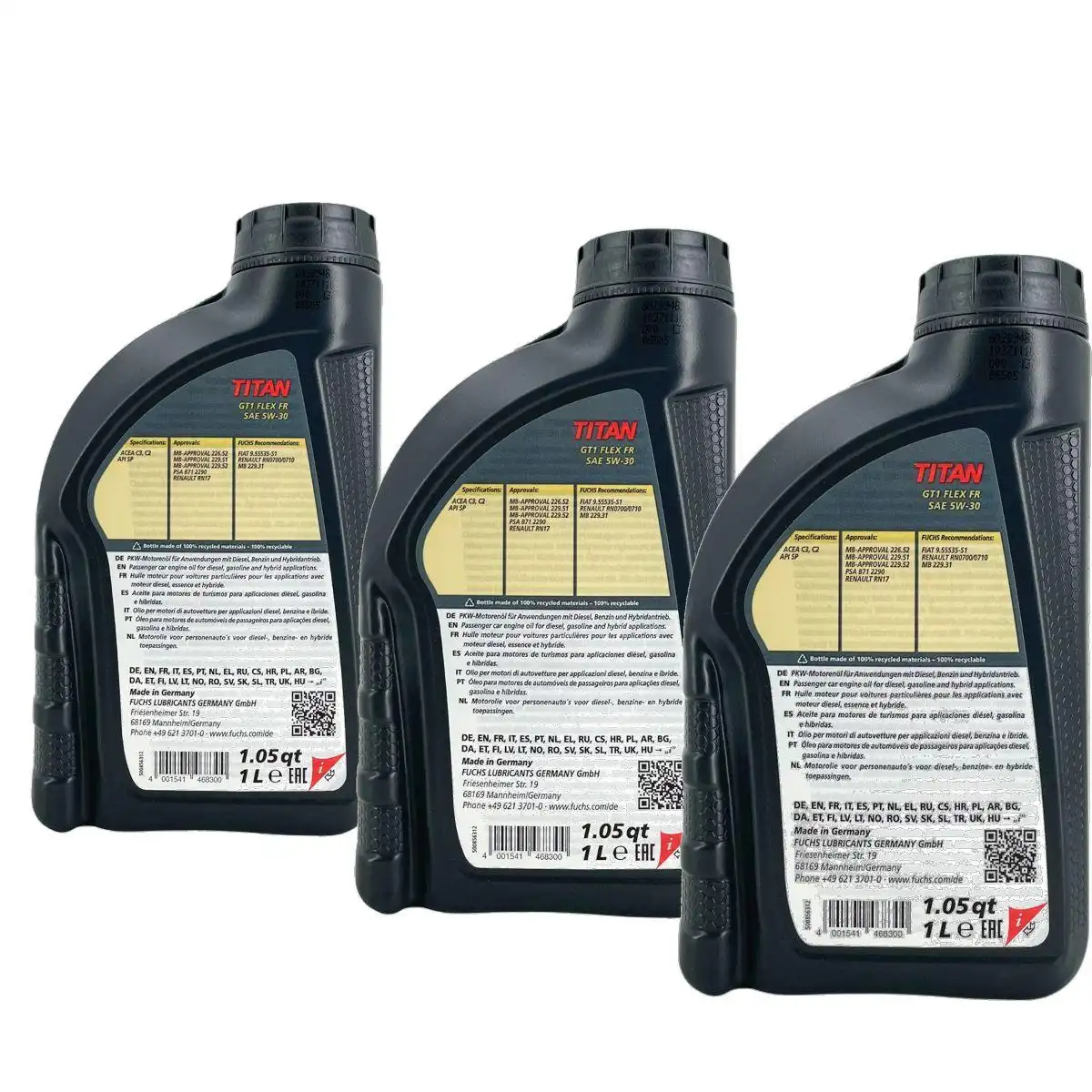Fuchs Titan GT1 Flex FR 5W-30 3x1 Liter