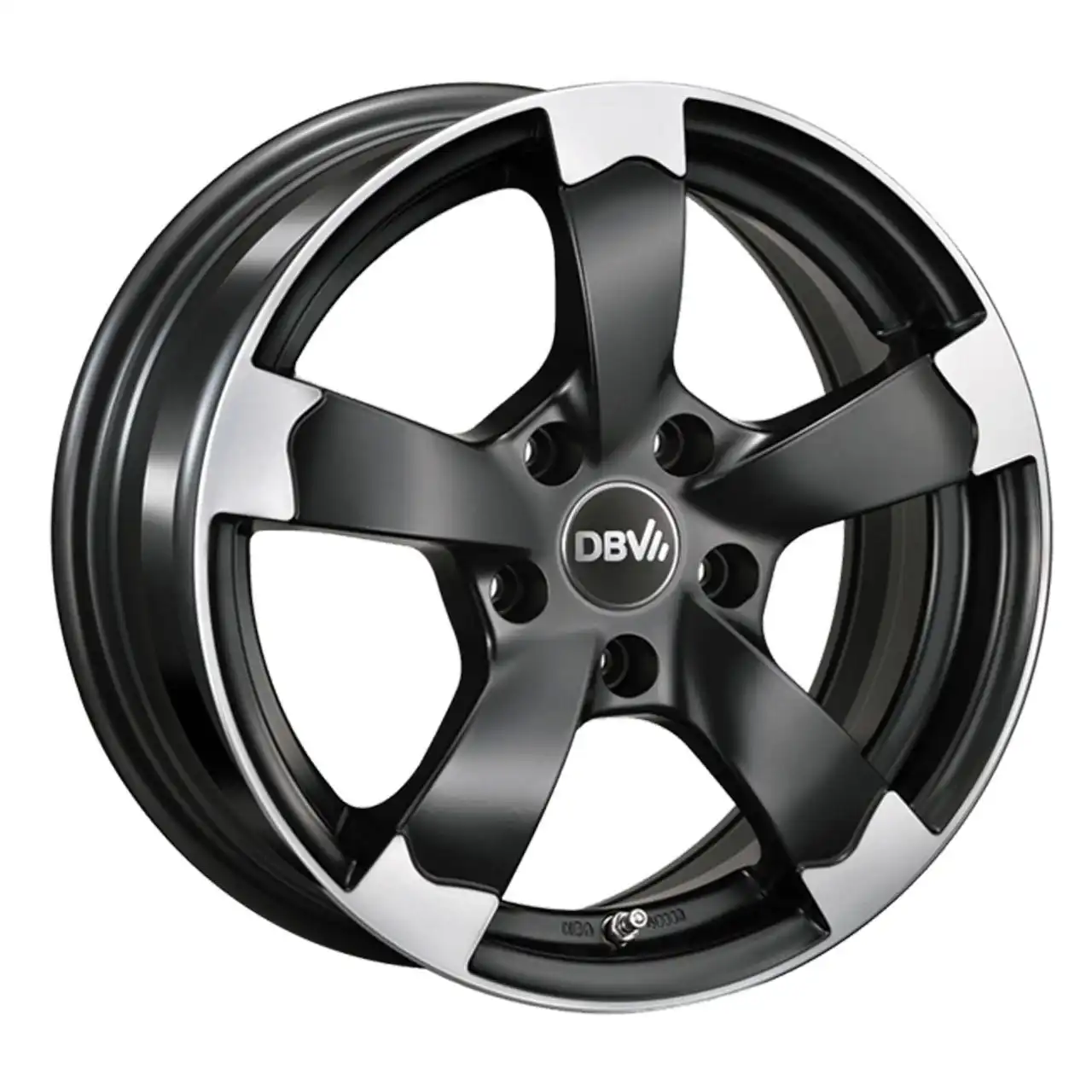 DBV TORINO II schwarzmatt poliert 7.0Jx16 4x100 ET35