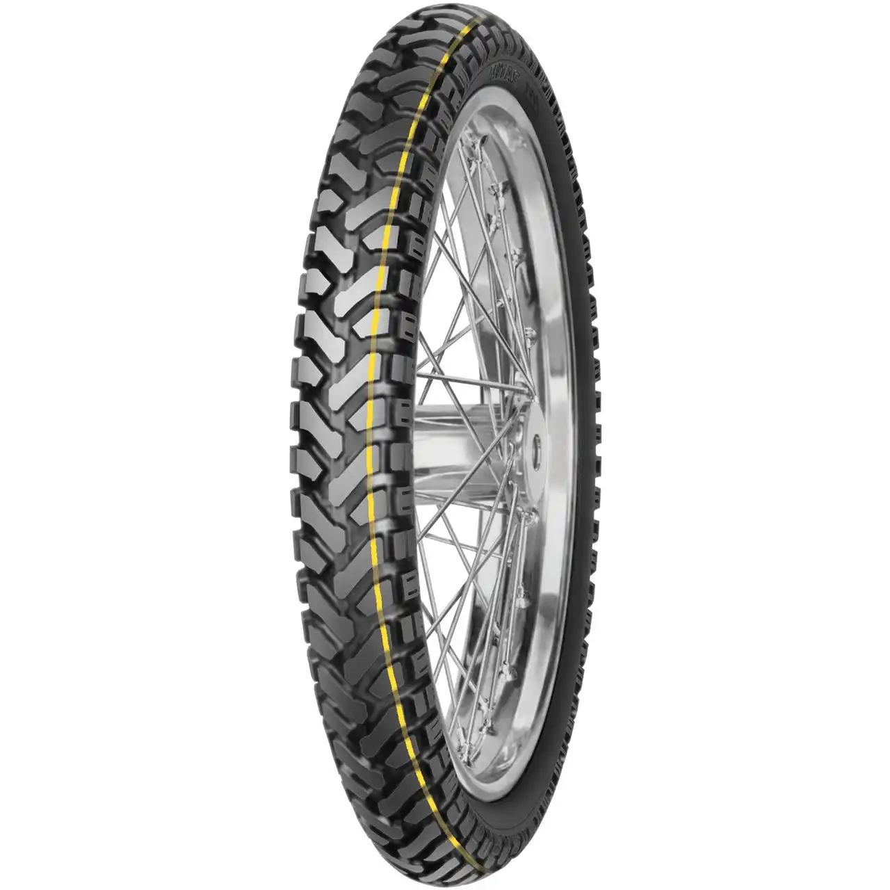 MITAS 110/80 - 19 M/C TL 59T E-07 DAKAR (YELLOW) FRONT M+S