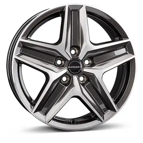 BORBET DESIGN CWZ mistral anthracite glossy polished 6.0Jx17 5x112 ET30