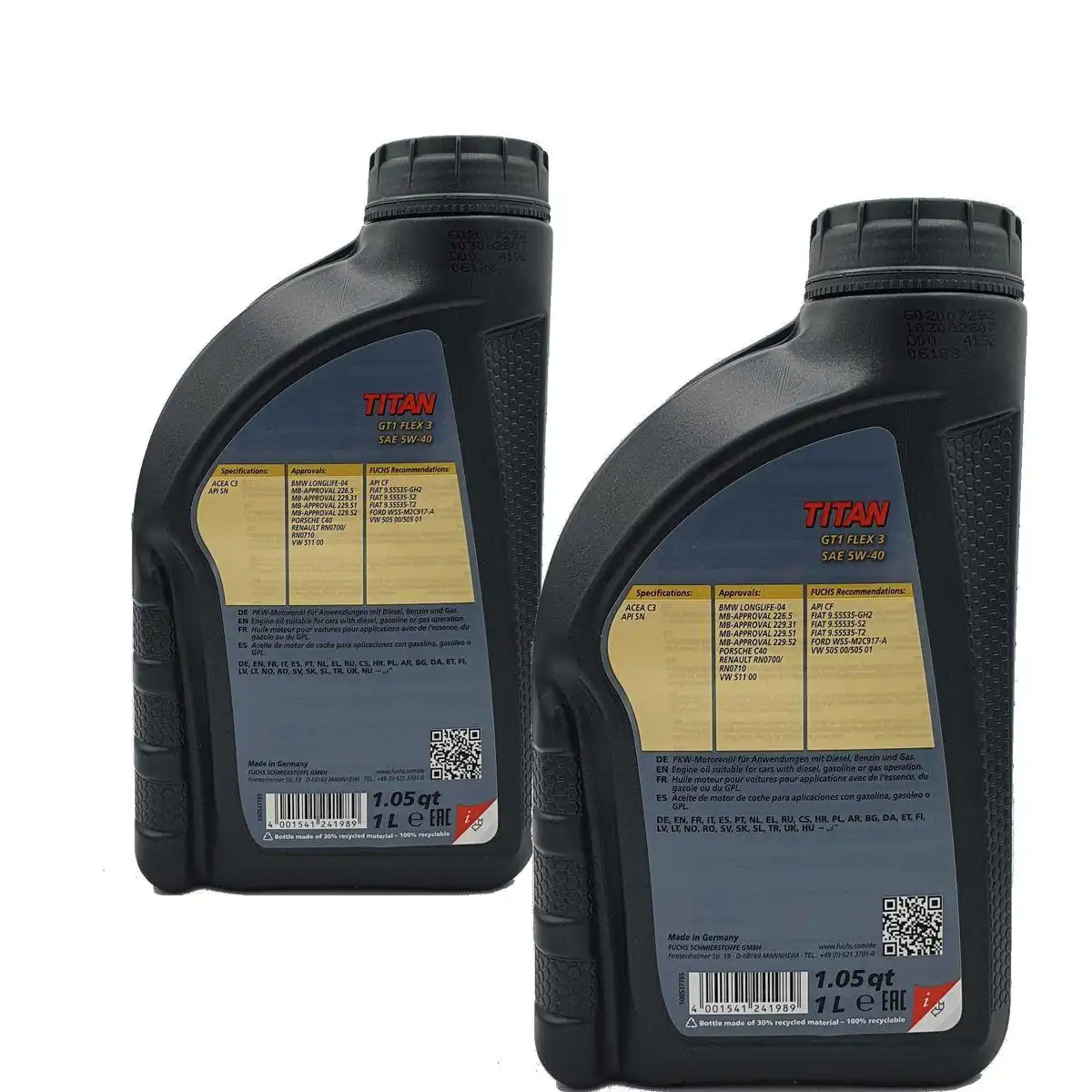 Fuchs Titan GT1 Flex 3 5W-40 2x1 Liter