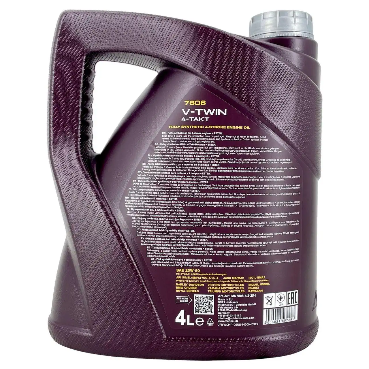 Mannol V-Twin 4-Takt 20W-50 4 Liter