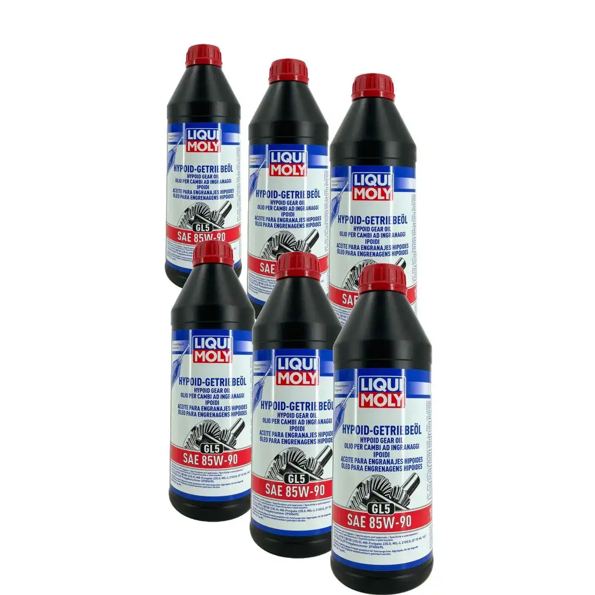 Liqui Moly Hypoid-Getriebeöl (GL5) SAE 85W-90 6x1 Liter