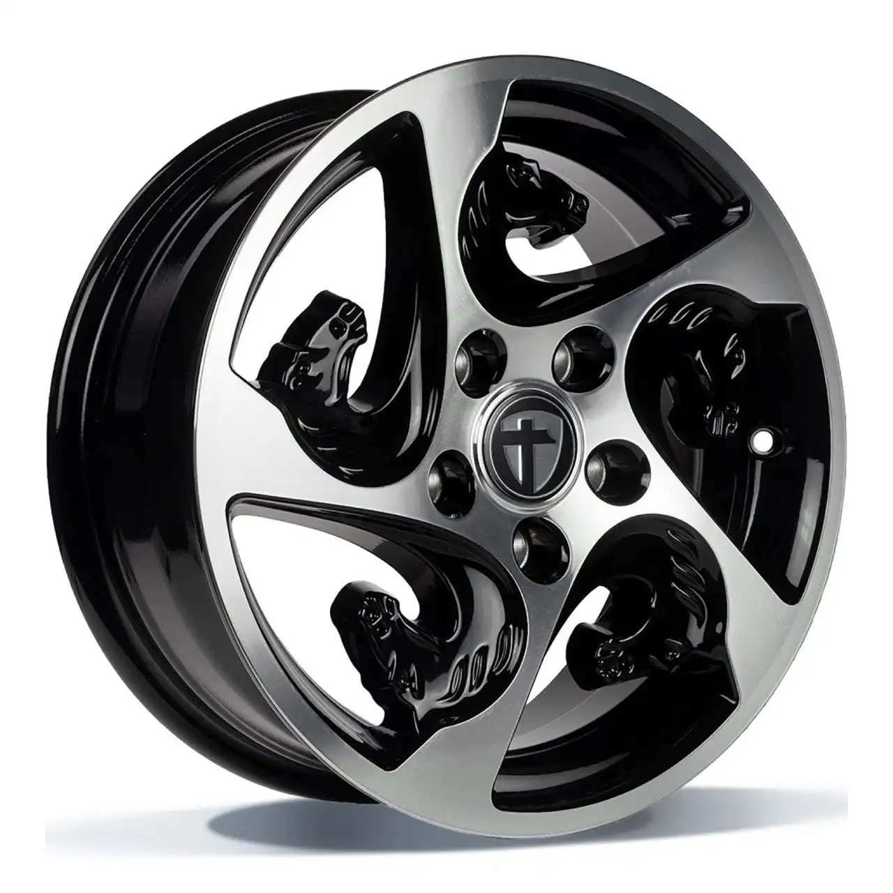 TOMASON TR-HORSE black polished 6.0Jx15 5x112 ET30