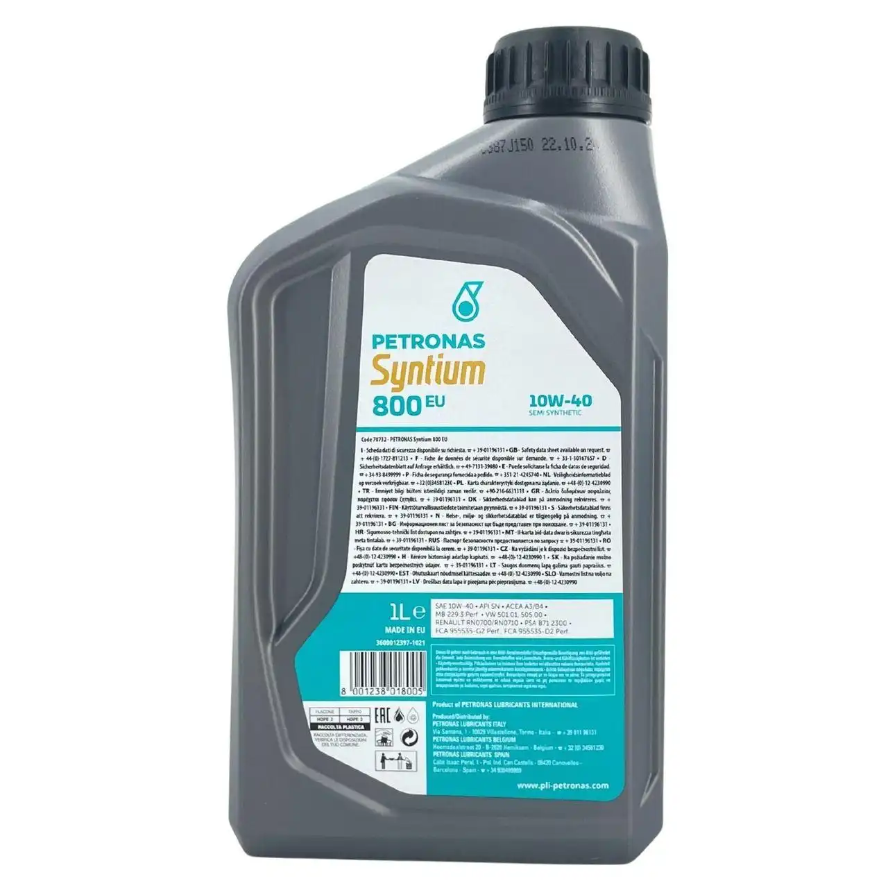 Petronas Syntium 800 EU 10W-40 SN 1 Liter
