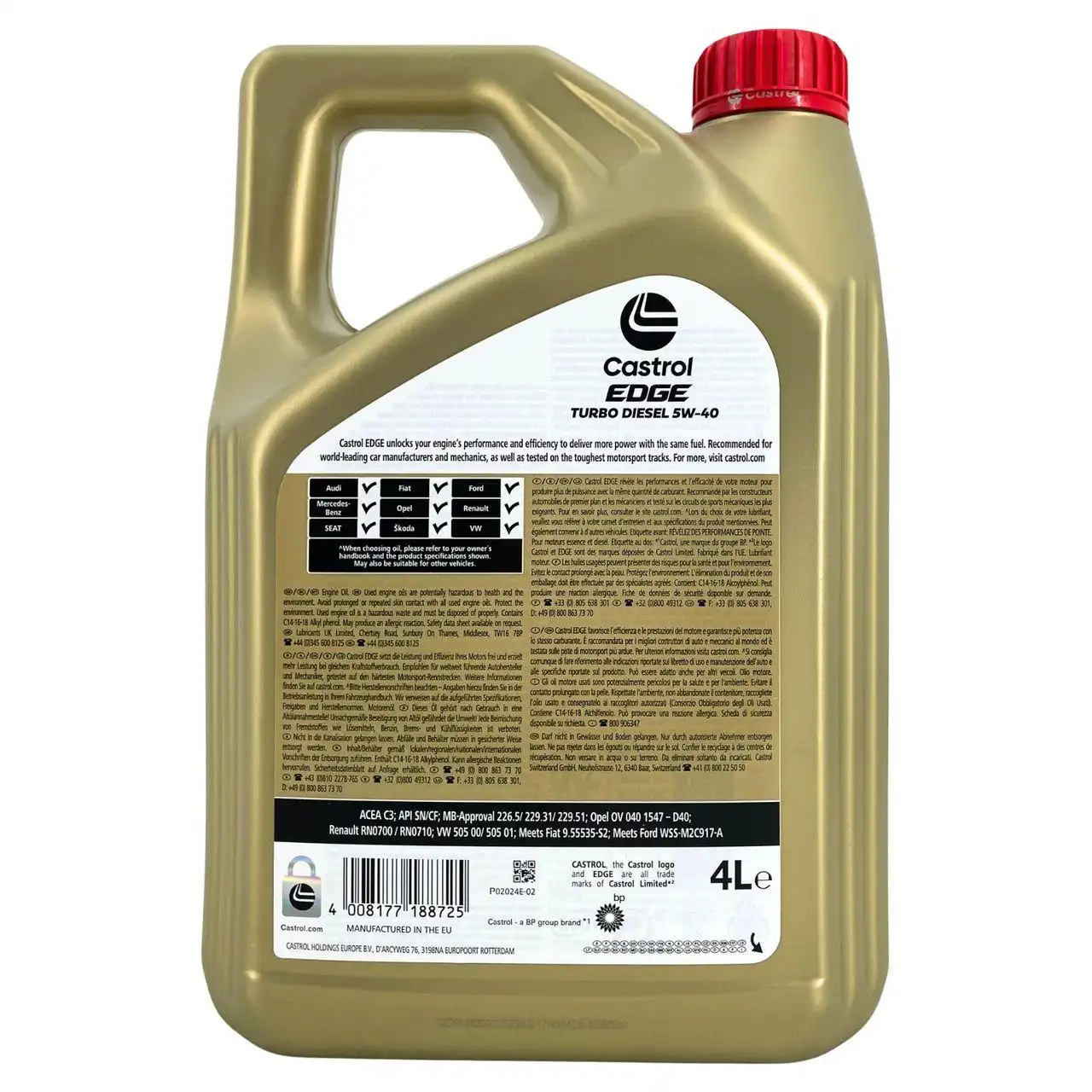 Castrol Edge TD 5W-40 4 Liter