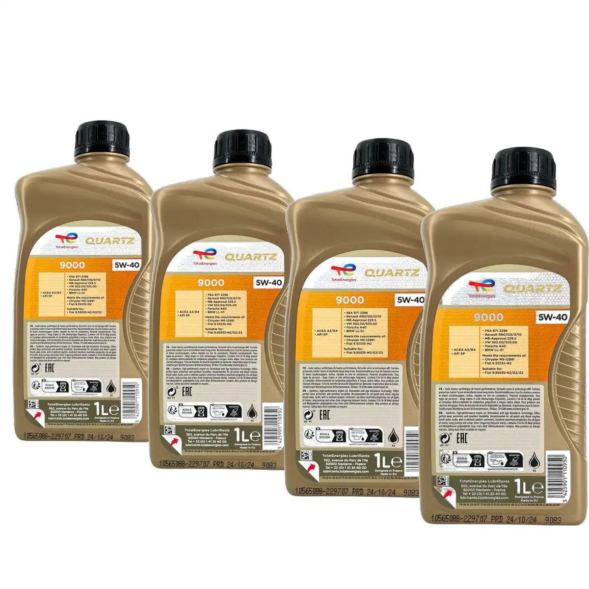 Total Quartz 9000 5W-40 4x1 Liter