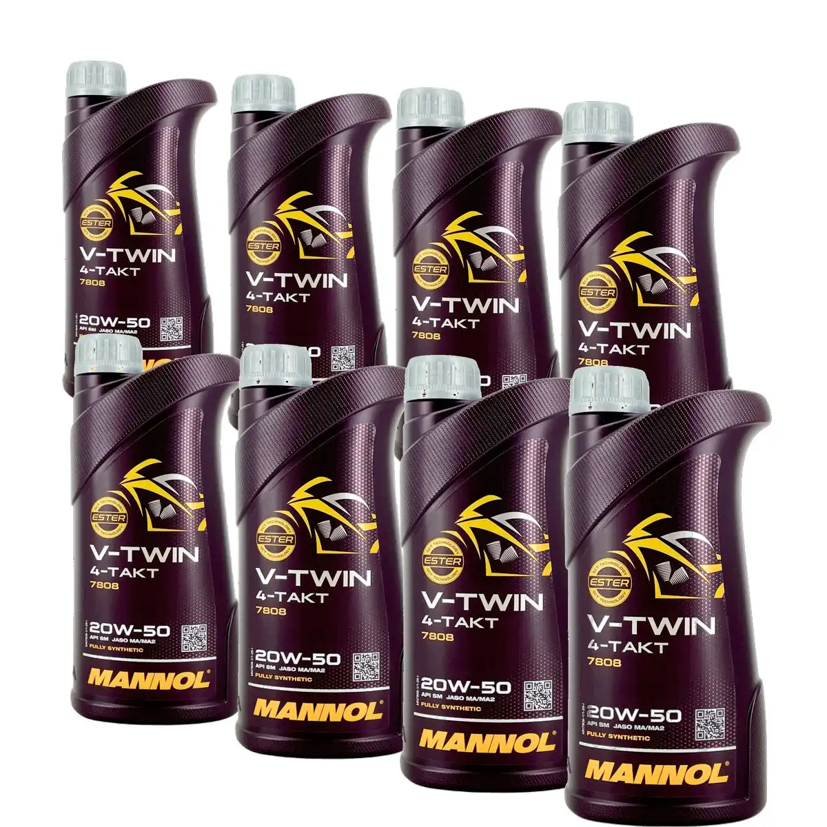 Mannol V-Twin 4-Takt 20W-50 8x1 Liter