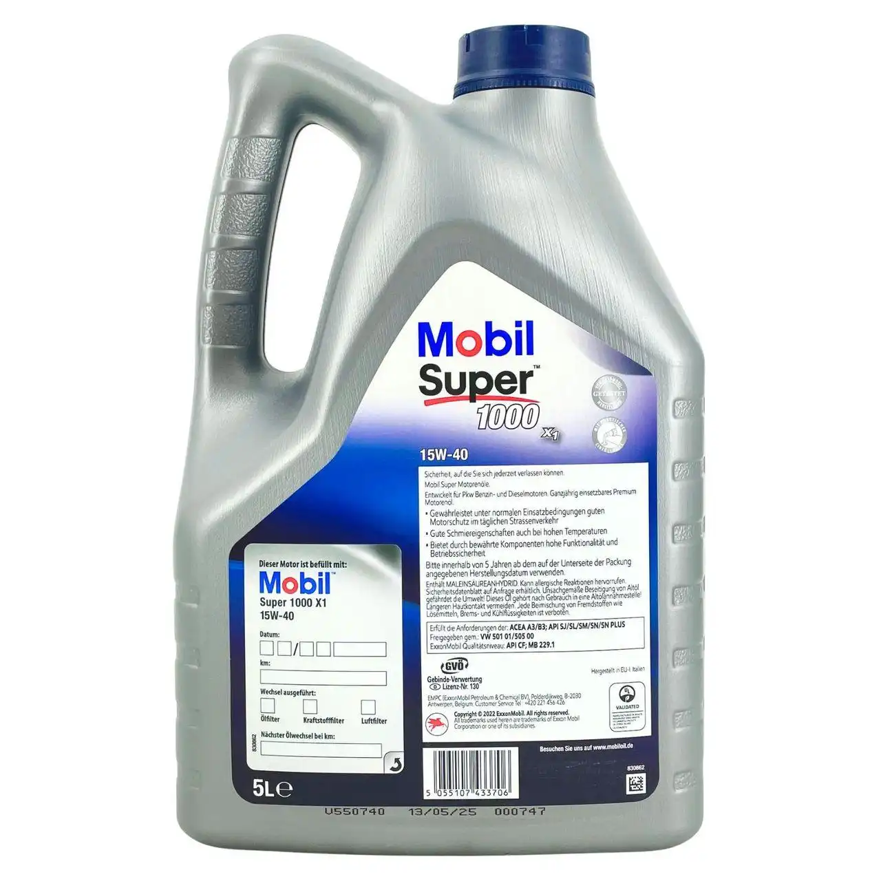 Mobil Super 1000 X1 15W-40 5 Liter