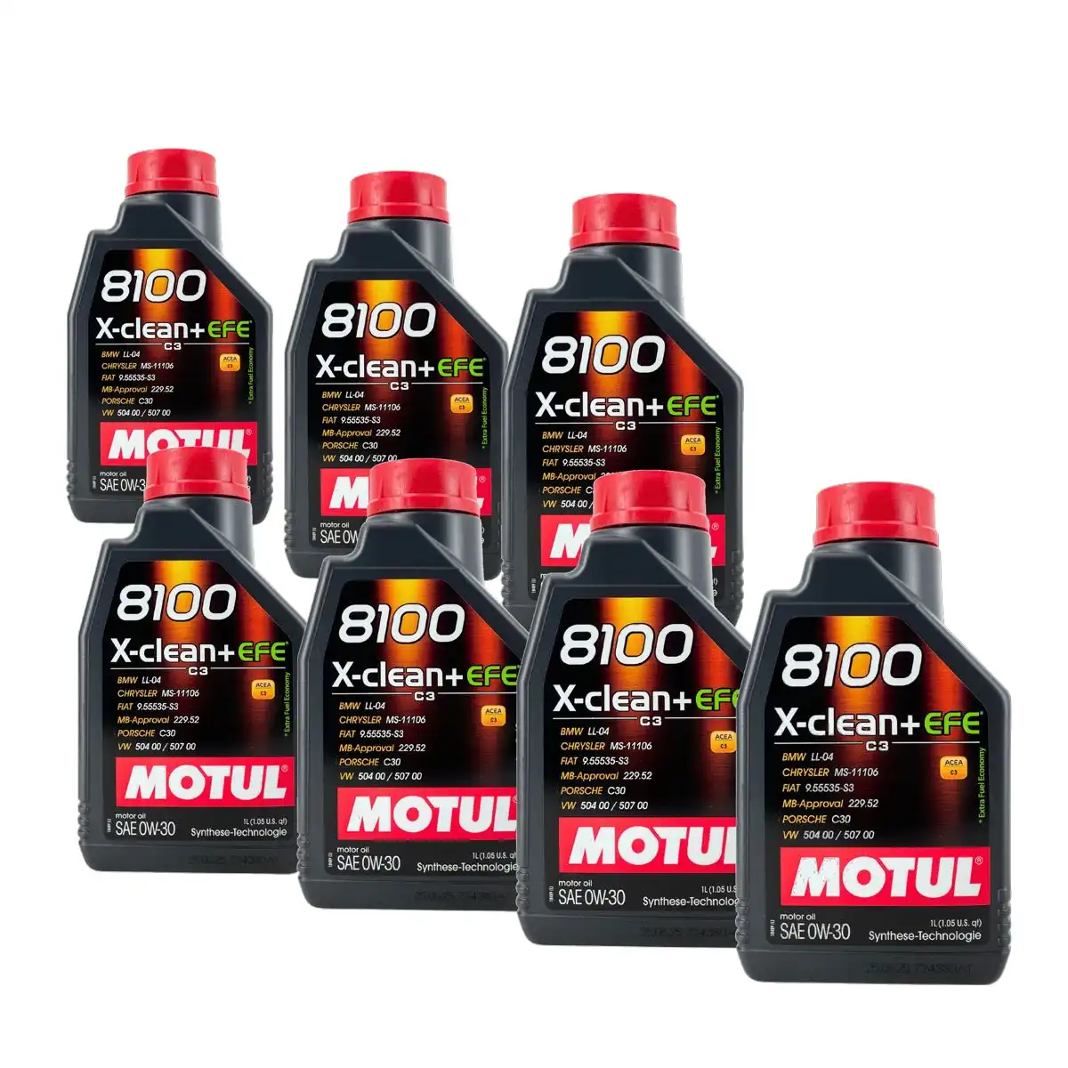 Motul 8100 X-Clean + EFE 0W-30 7x1 Liter
