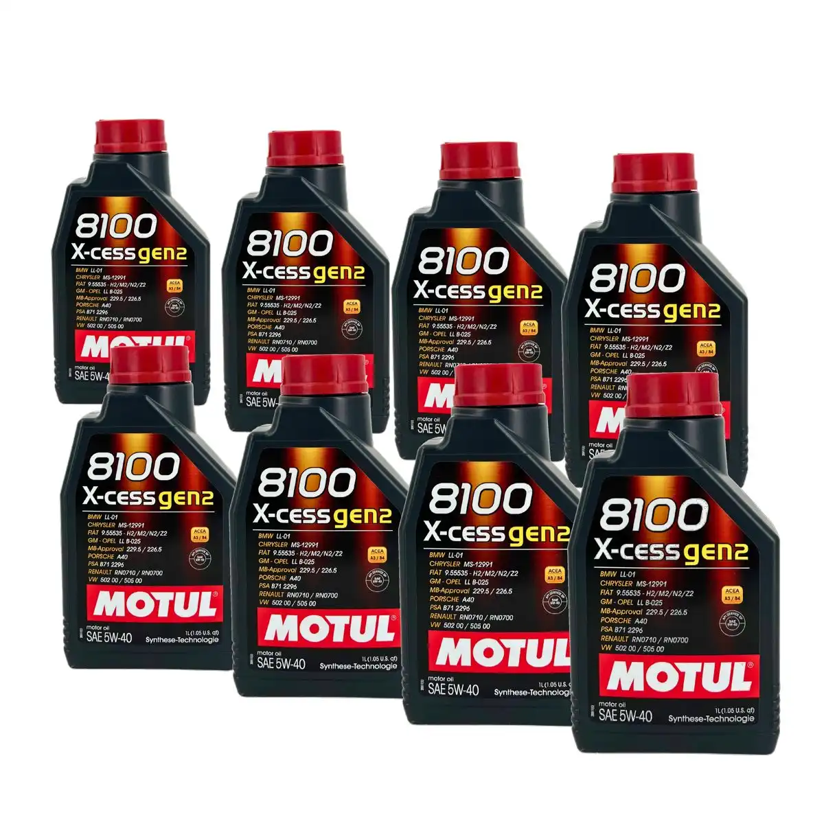 Motul 8100 X-cess GEN2 5W-40 8x1 Liter