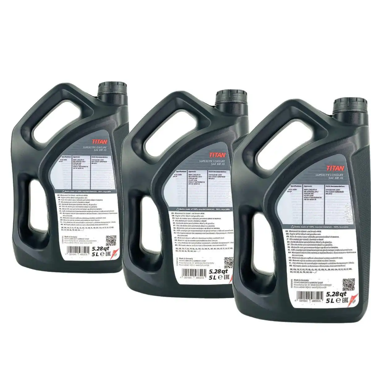 Fuchs Titan Supersyn Longlife 5W-40 3x5 Liter