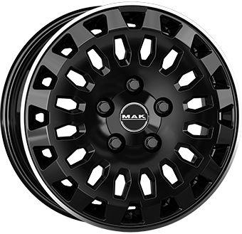 MAK OVERLAND gloss black mirror ring 7.0Jx17 5x130 ET62