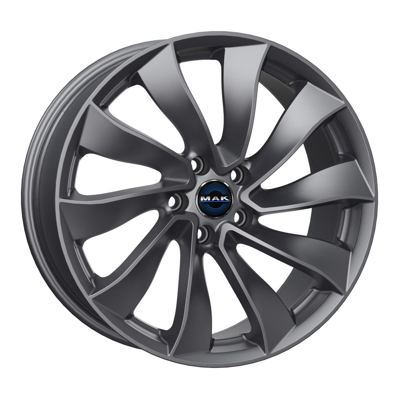 MAK SOLAR gloss gun metallic 9.5Jx20 5x114.3 ET45